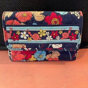 Vera Bradley "happy snail" tri-fold wallet